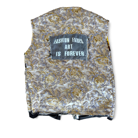 EXPENSIVE PARADISE- “ REGAL RAW” (VEST) COLOR: GOLD/SILVER