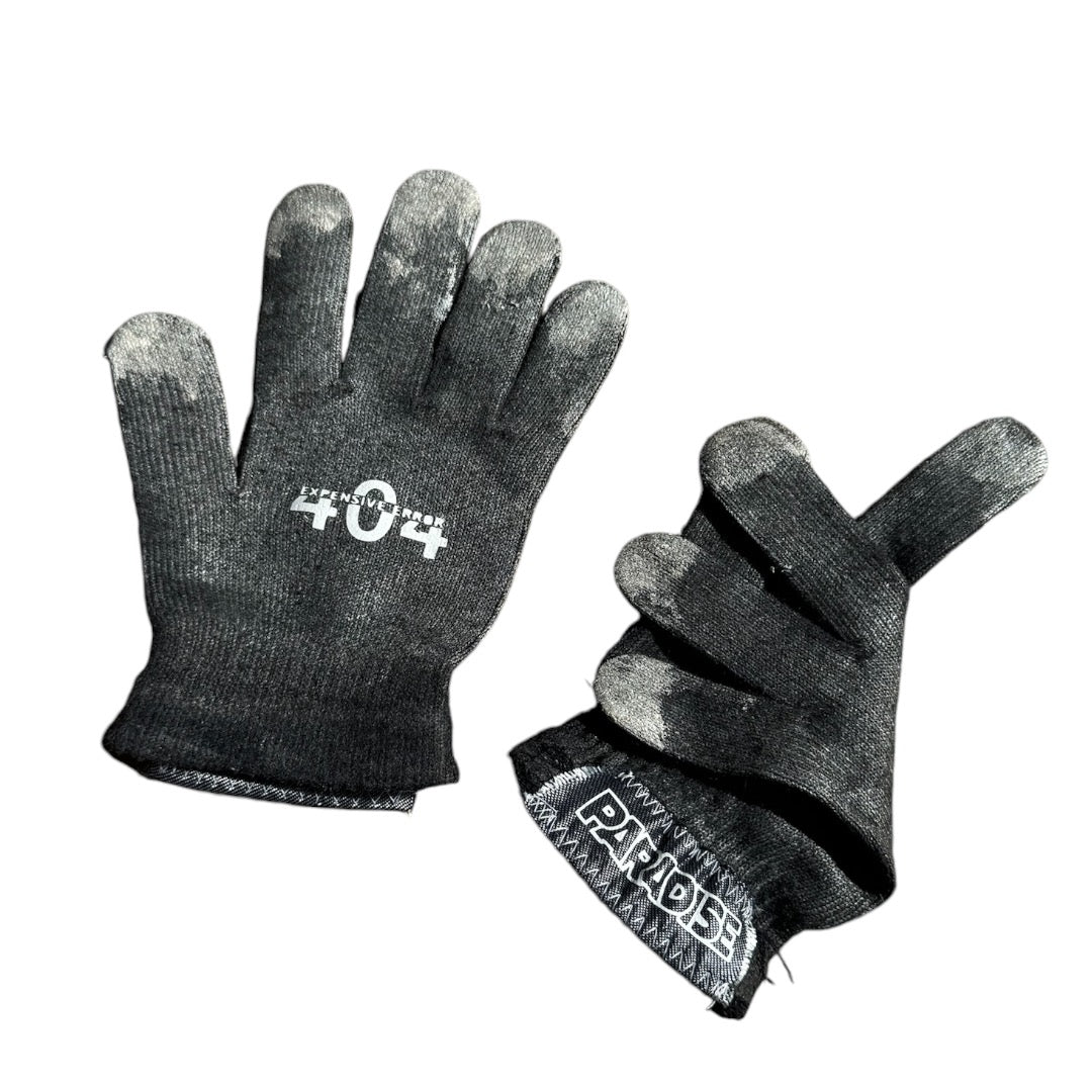 EXPENSIVE PARADISE - "404 ERROR MITTENS" COLOR: GRAY