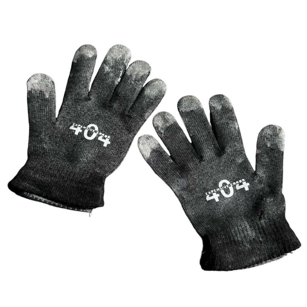 EXPENSIVE PARADISE - "404 ERROR MITTENS" COLOR: GRAY