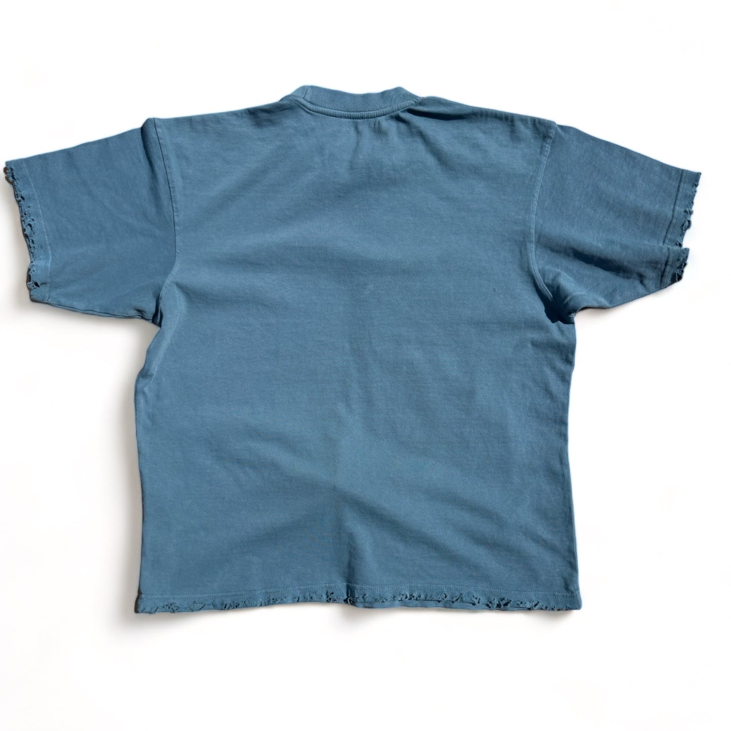 EXPENSIVE PARADISE - "RAW LUXURY" (HEAVYWEIGHT PIGMENT TEE) COLOR: PEBBLE BLUE